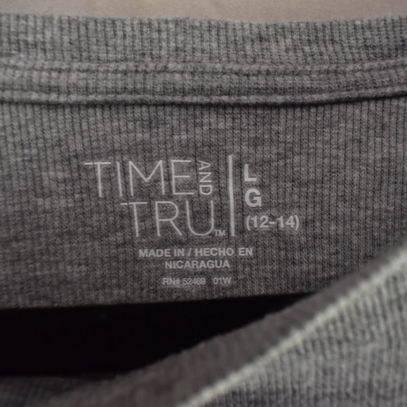 Gray Time and Tru Pull Over Sweater - Picture 2 of 3